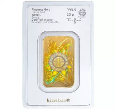 Heraeus Kinebar - Goldbarren - 20 Gramm